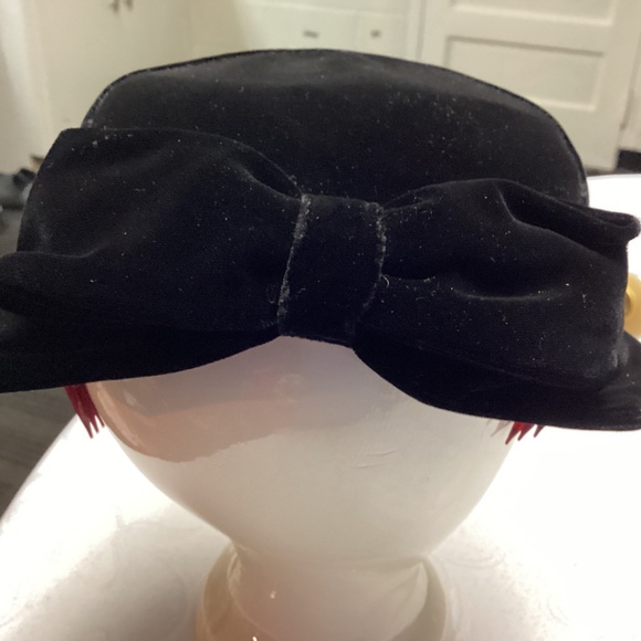 ART DECO. VELVET HAT. MUST SEE. USA MADE - Picture 7 of 10
